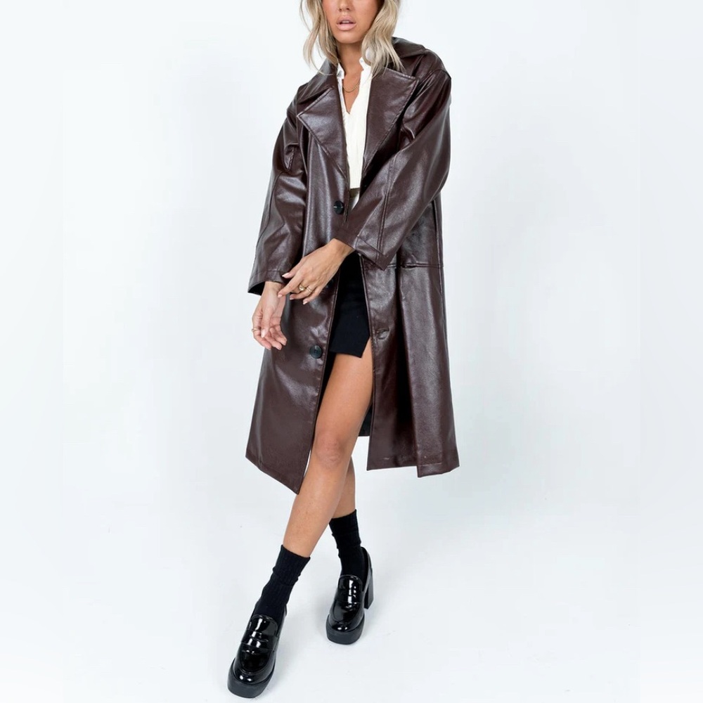 Princess Polly Brown Trench Coat